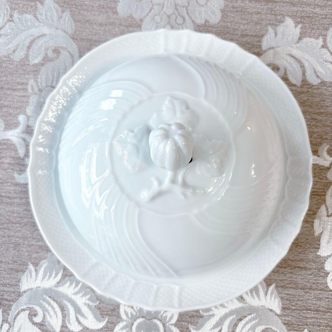 希少品❤️未使用❤️ジノリ❤️カバードマフィンディッシュ❤️ベッキオホワイト