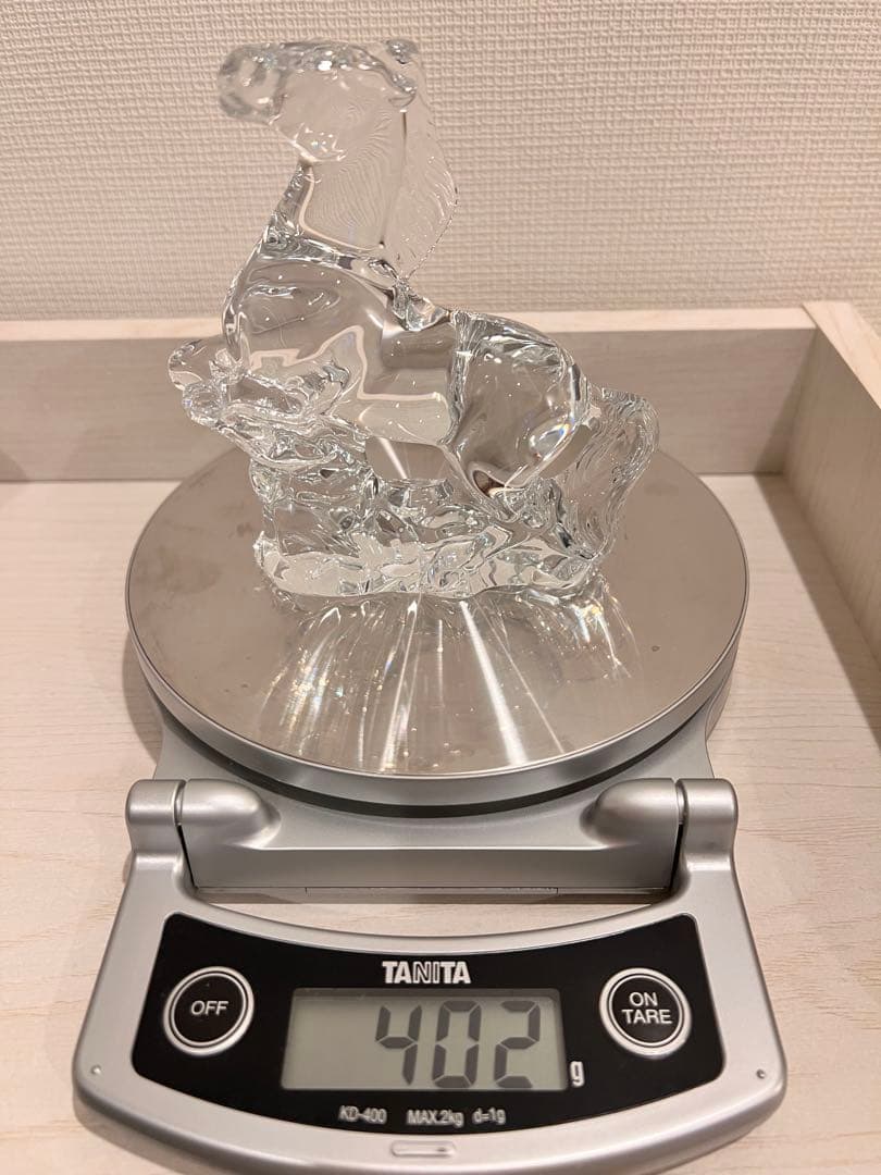 バカラ 馬 置物 クリスタル