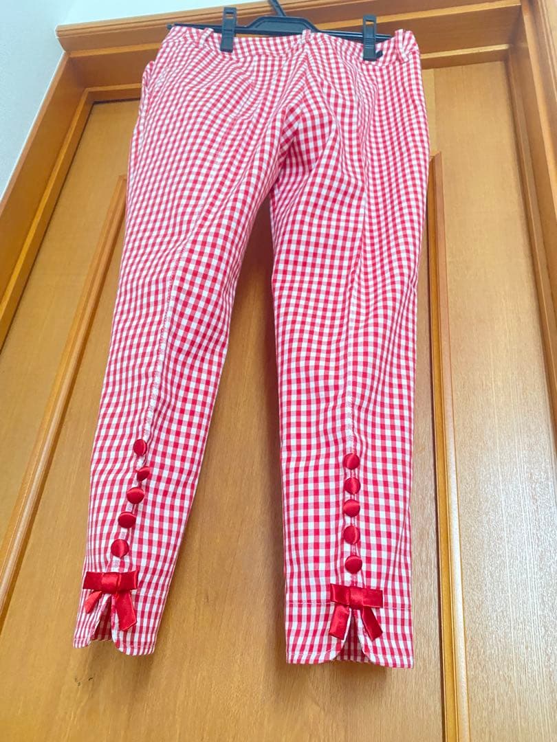 【新品】エムズグレイシー　パンツ　ギンガムチェック