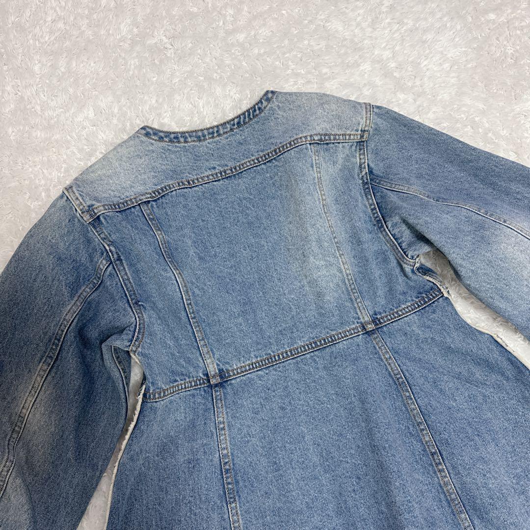 【完売品】ADAM ET ROPE FEMME デニムチュニックシェイプシャツ