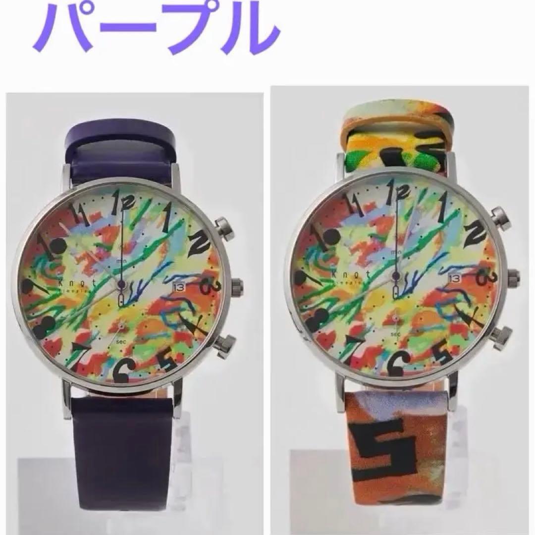 【パープル】J_O×Knotウォッチ/ヤンチェオンテンバール 　(500本限定)