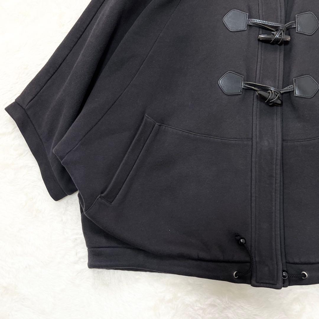 バーバリーブルーレーベル✨️ダッフル　ポンチョ　ケープコート　ラクーンファー　38