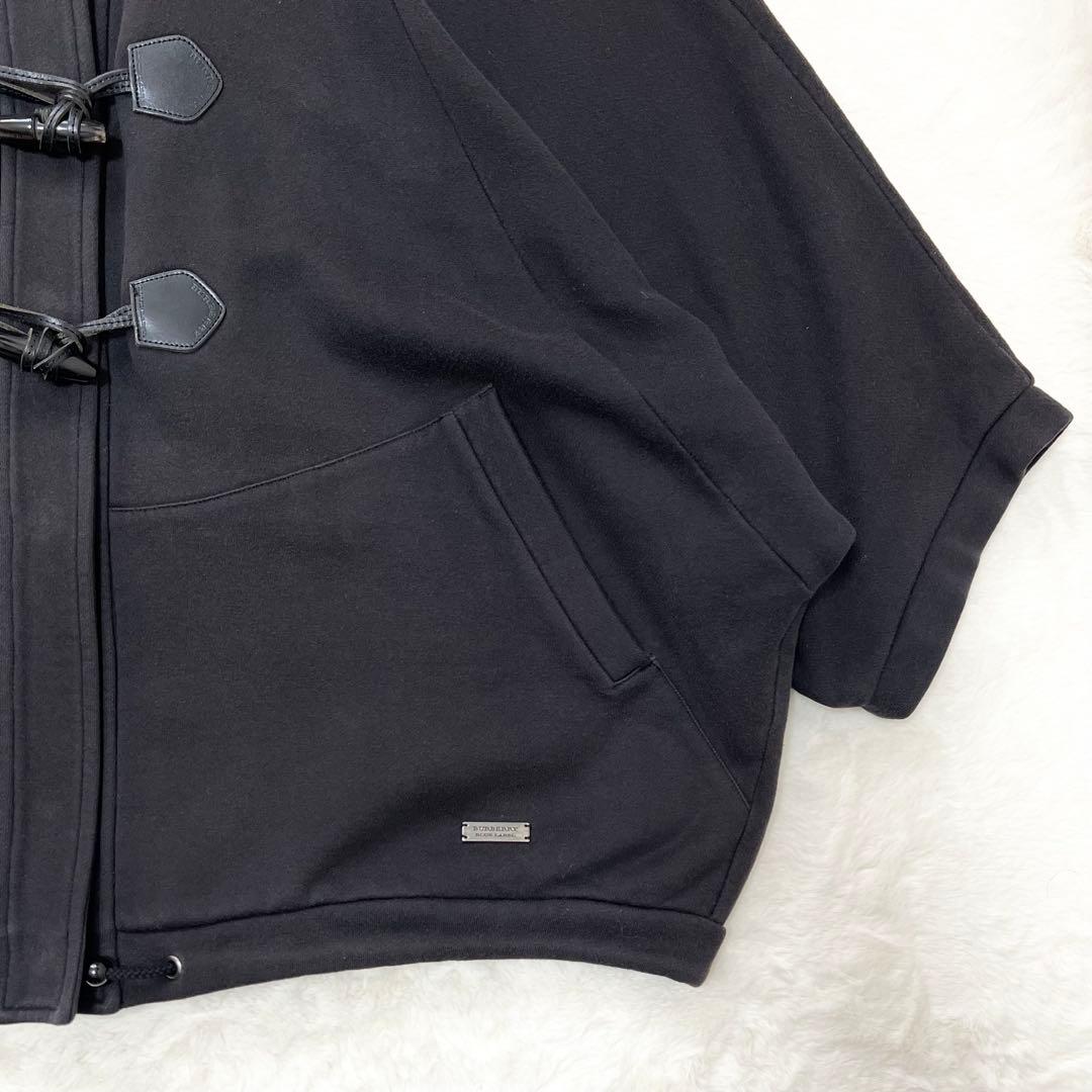 バーバリーブルーレーベル✨️ダッフル　ポンチョ　ケープコート　ラクーンファー　38