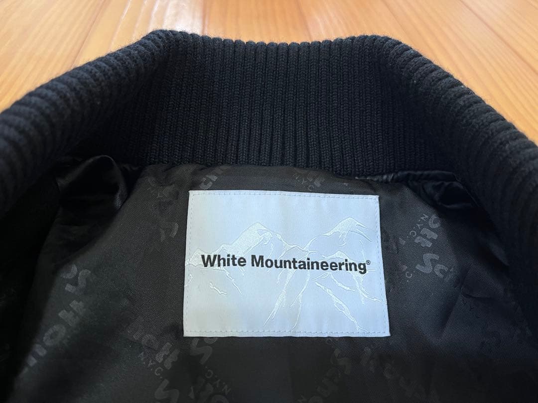 【希少】ホワイトマウンテニアリング　SCHOTT スタジャン　ブラック　M