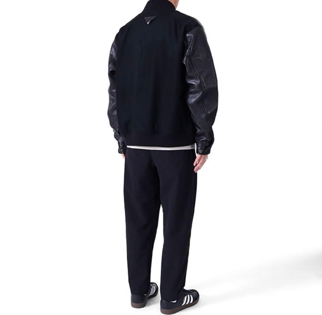 【希少】ホワイトマウンテニアリング　SCHOTT スタジャン　ブラック　M