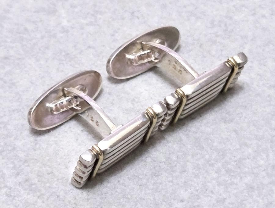 ジョージジェンセン　SV925　タイピン、カフスセット　42218
