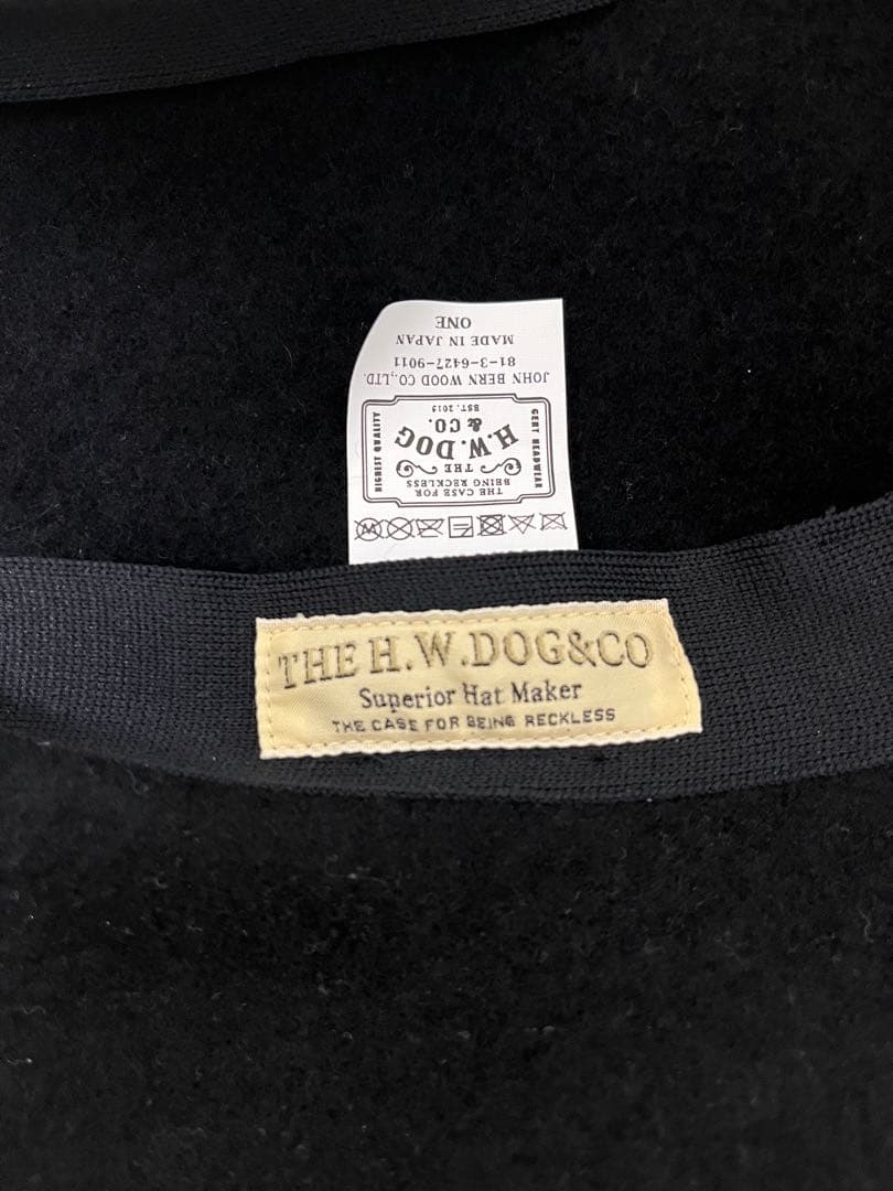 THE HW DOG CO ベレー帽　EMBROIDERY BIG BERET