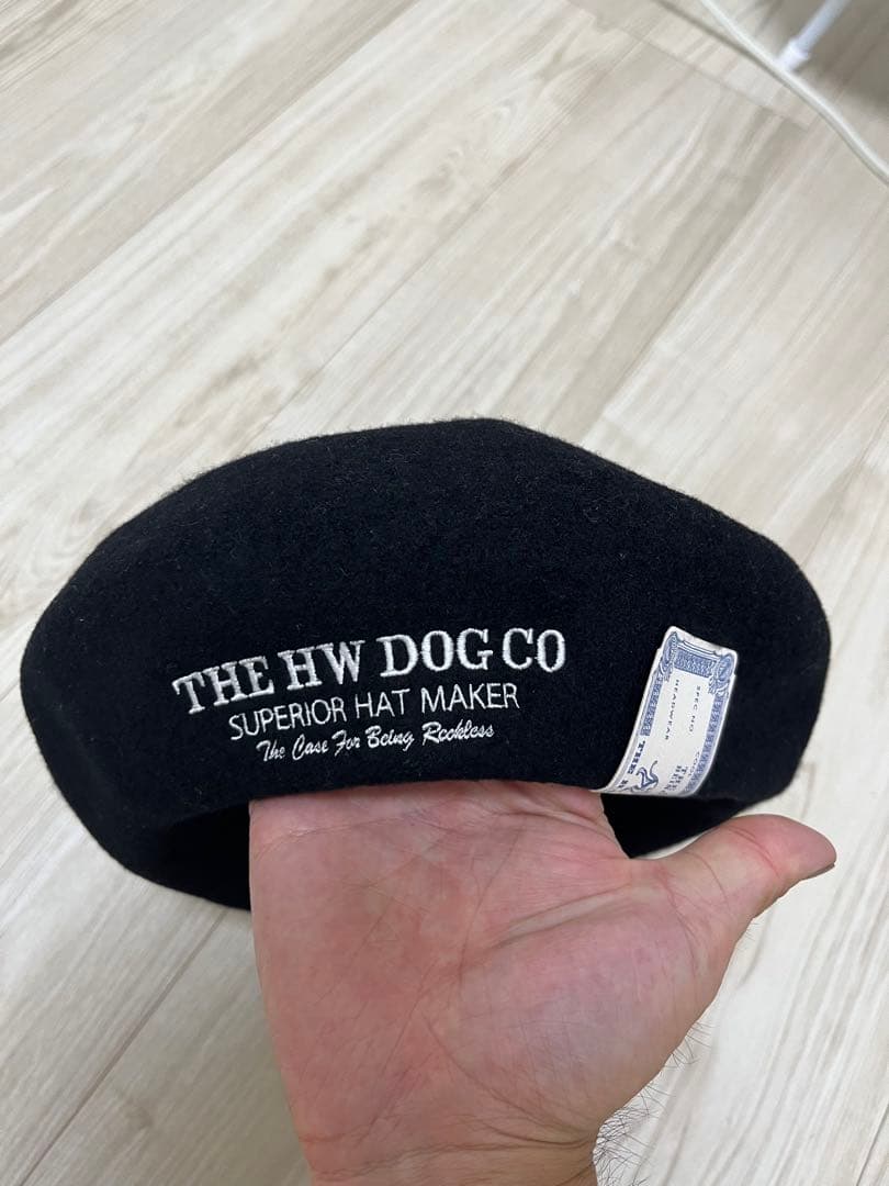 THE HW DOG CO ベレー帽　EMBROIDERY BIG BERET