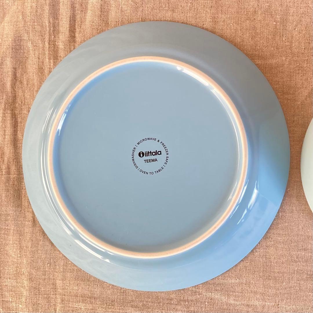 イッタラ　ティーマ　21cm プレート　3枚セット　ライトブルー　ペトロール