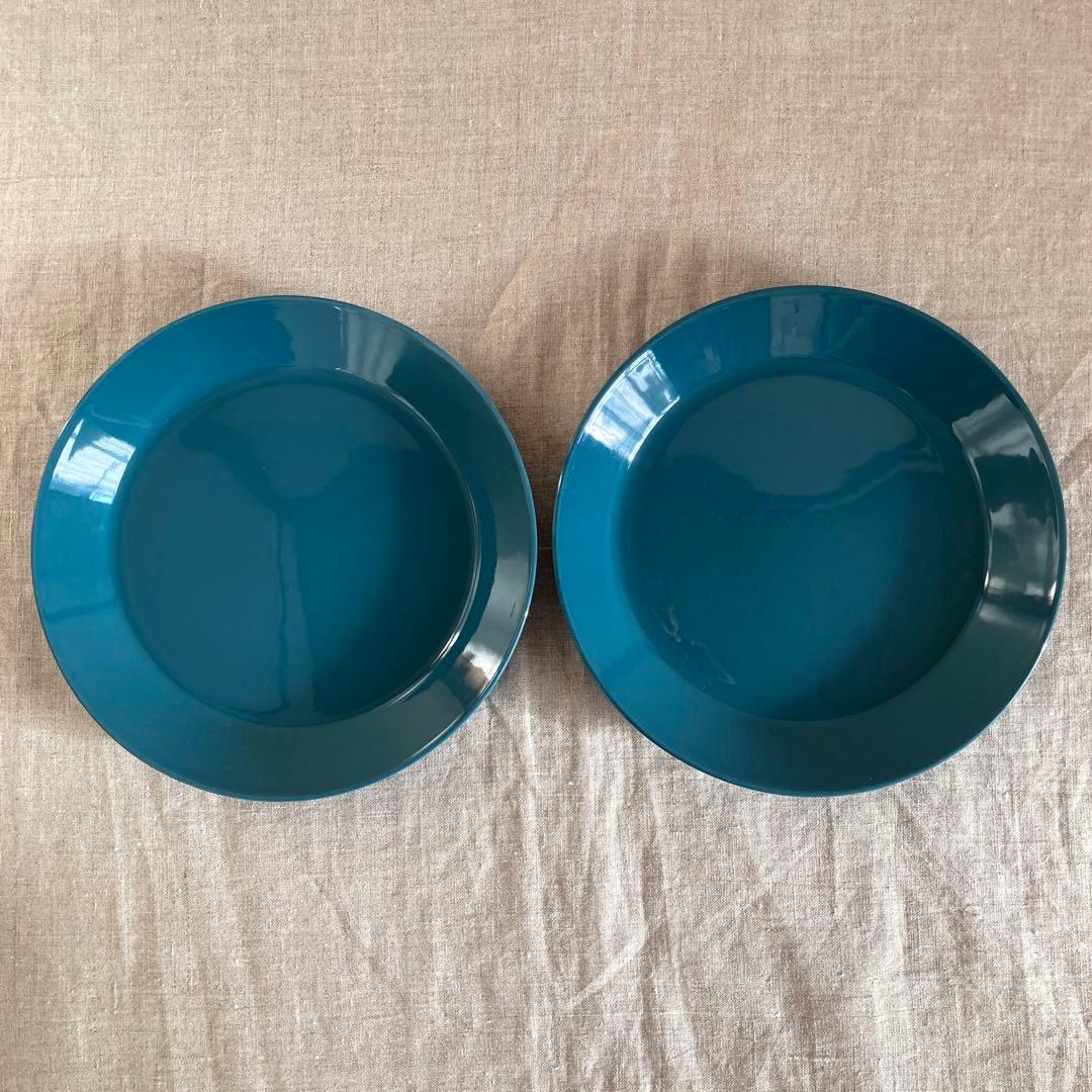 イッタラ　ティーマ　21cm プレート　3枚セット　ライトブルー　ペトロール