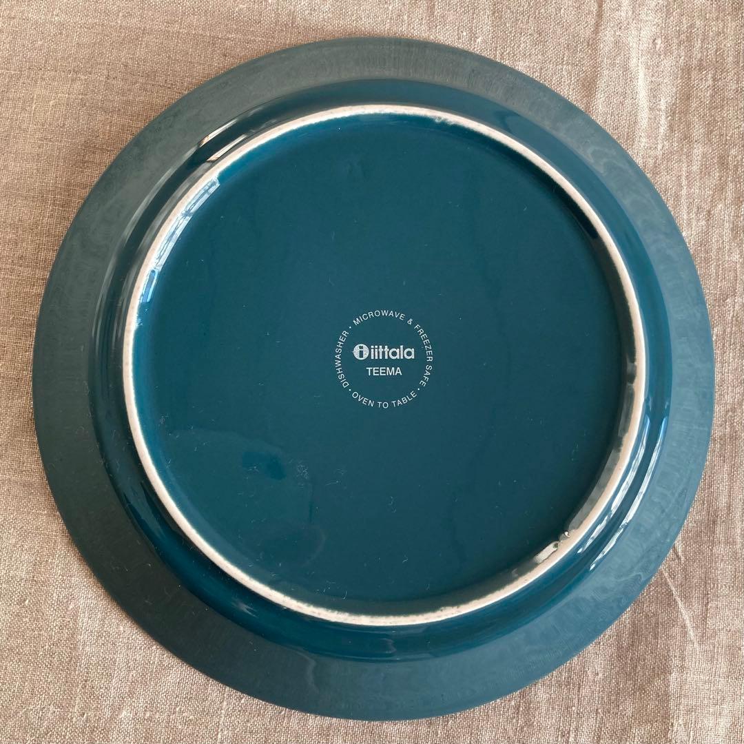 イッタラ　ティーマ　21cm プレート　3枚セット　ライトブルー　ペトロール