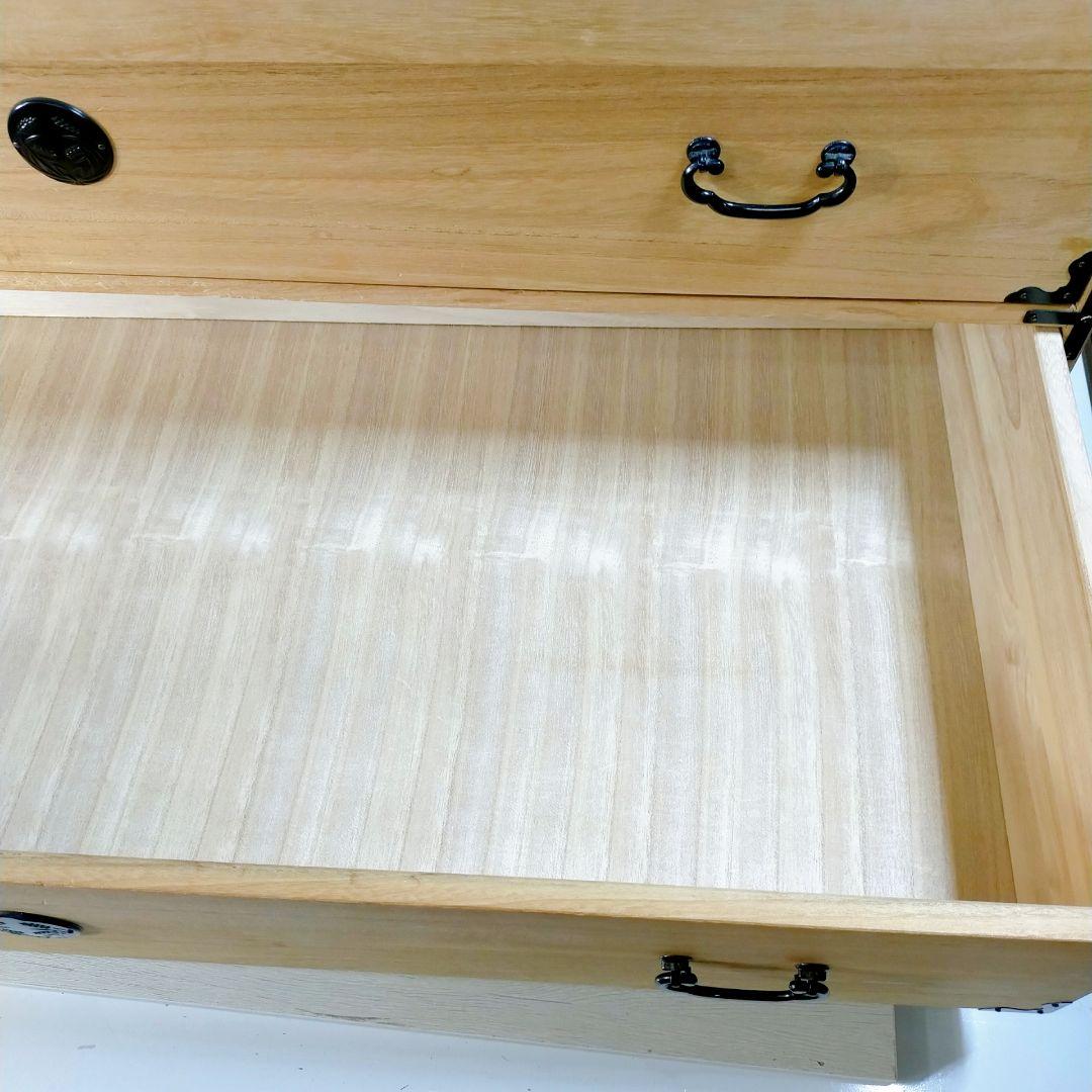 ヴィンテージ 桐箪笥 天然木 整理箪笥 引出収納 木製 和タンス チェスト②