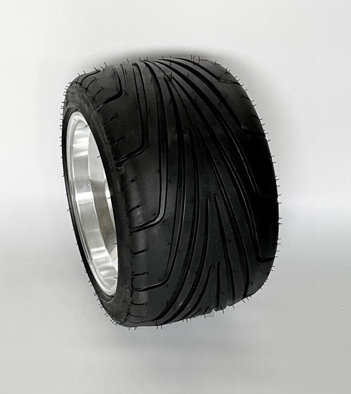 ジャイロ ブラック アルミホイール引っ張りタイヤ＆スペーサー40ｍｍセット