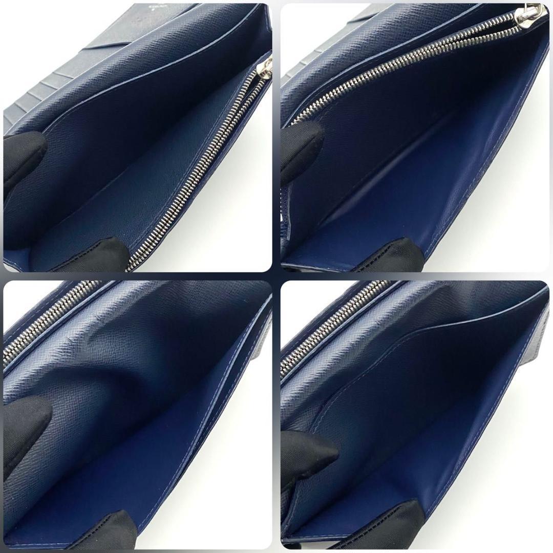 【極美品】ルイヴィトン エピ ポルトフォイユ ブラザ 新型 ネイビー 二つ折り