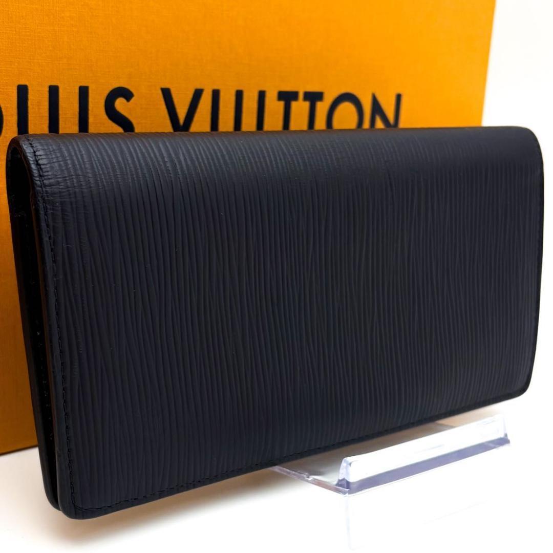 【極美品】ルイヴィトン エピ ポルトフォイユ ブラザ 新型 ネイビー 二つ折り