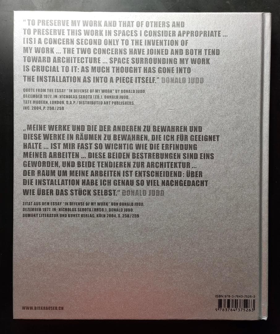 【希少】ドナルド・ジャッド/Donald Judd/アート/彫刻/ミニマル/建築