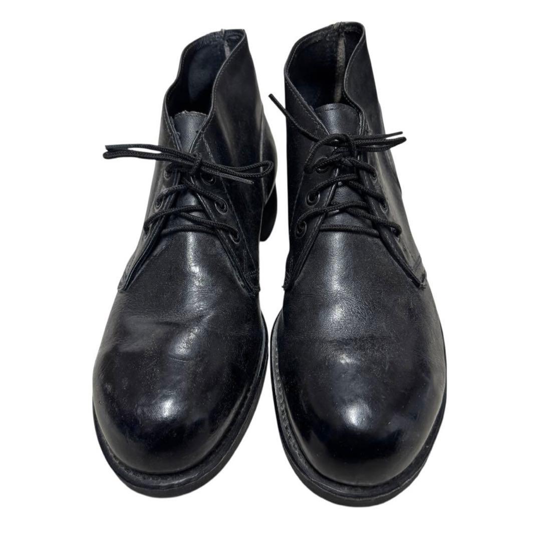 ビンテージ　70s〜80s ミリタリー　レザー　チャッカブーツ　シューズ