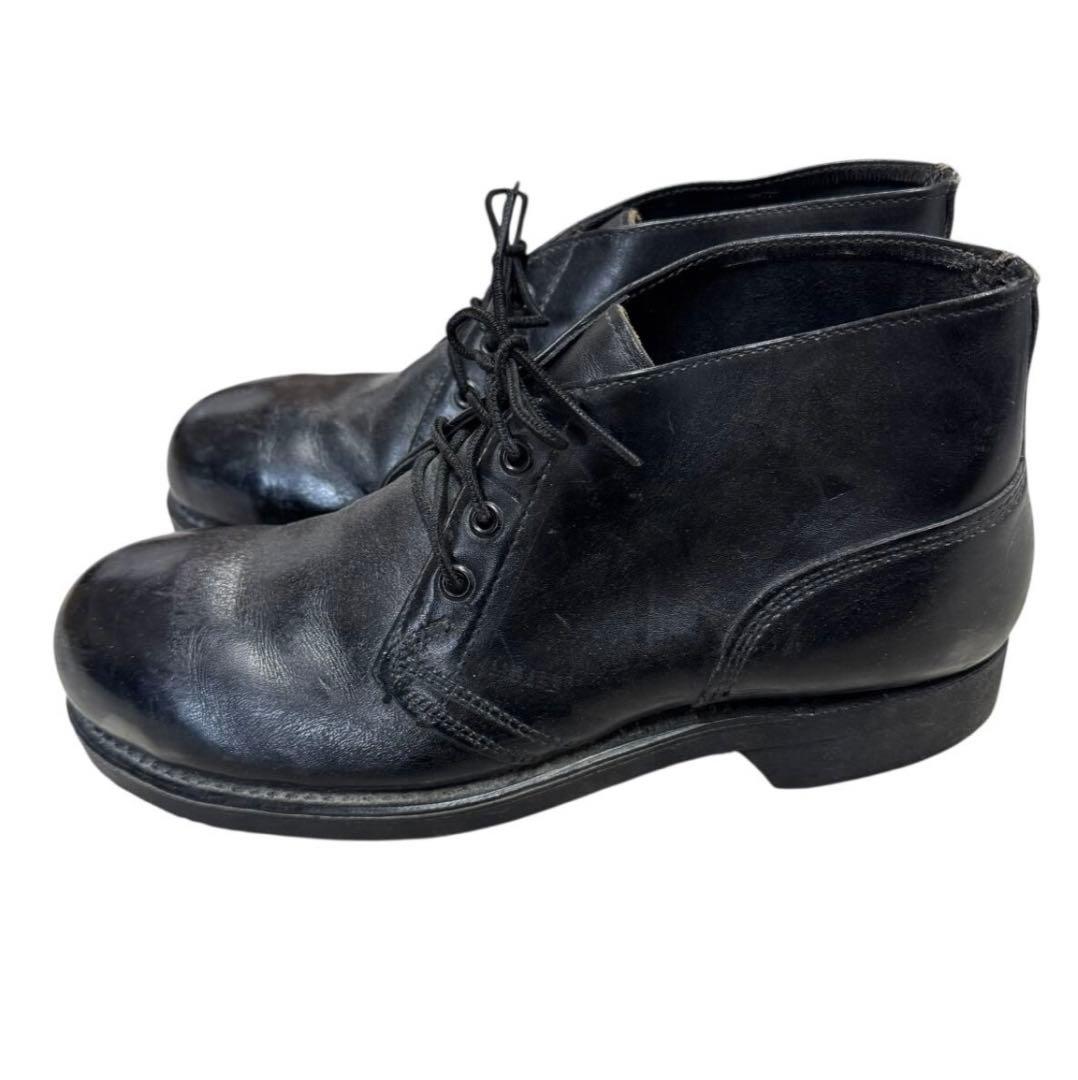 ビンテージ　70s〜80s ミリタリー　レザー　チャッカブーツ　シューズ