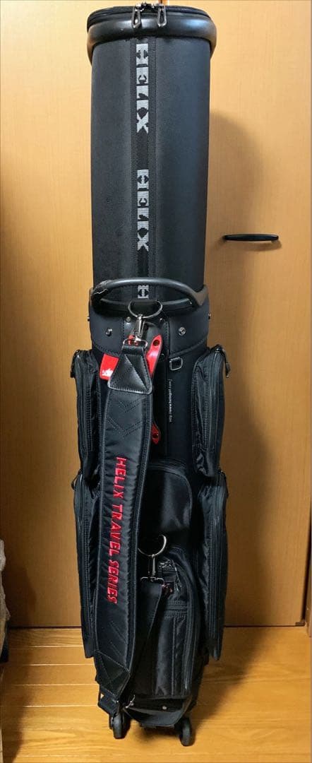 【HK様】HELIX キャディバッグ 4輪キャスター式 旅行用