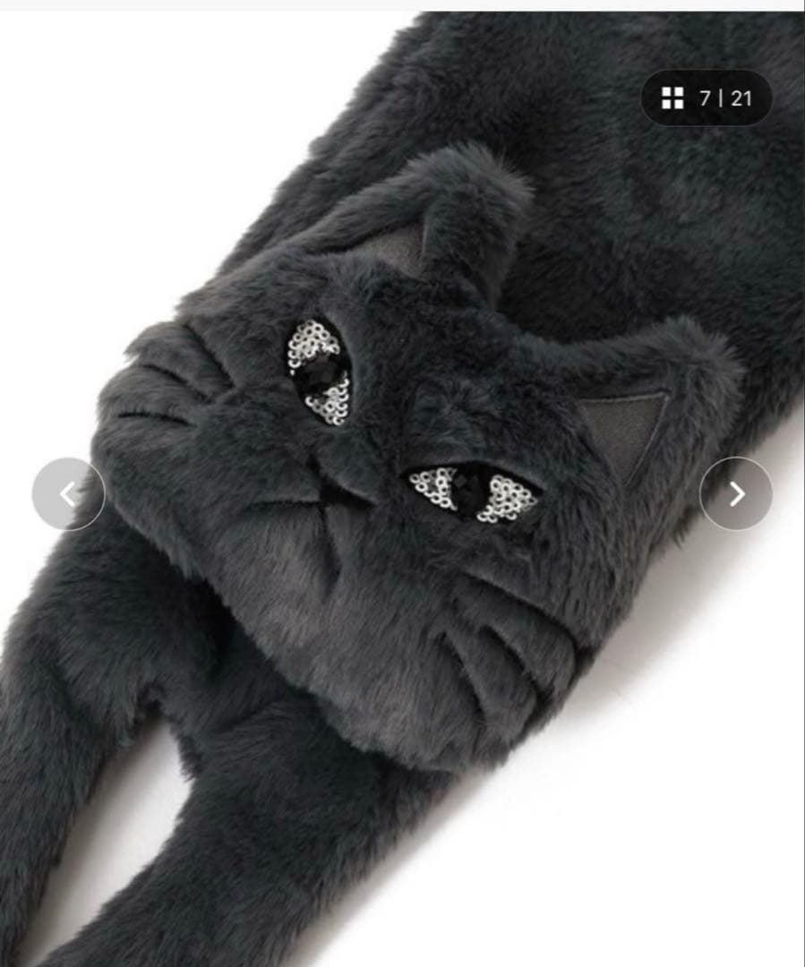 【美品★人気商品】mmts 猫ティペット 定価¥8,690 マフラーBEAMS