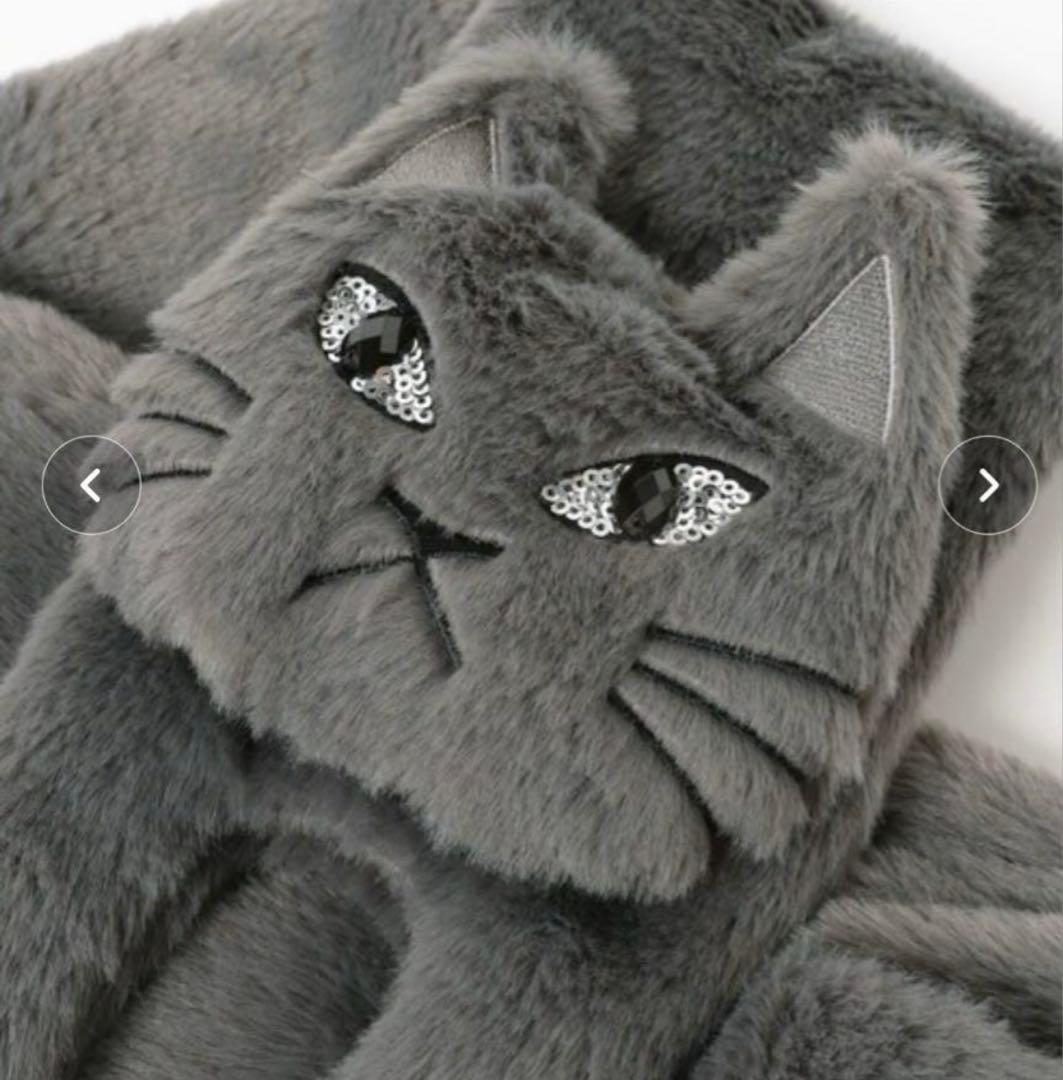 【美品★人気商品】mmts 猫ティペット 定価¥8,690 マフラーBEAMS