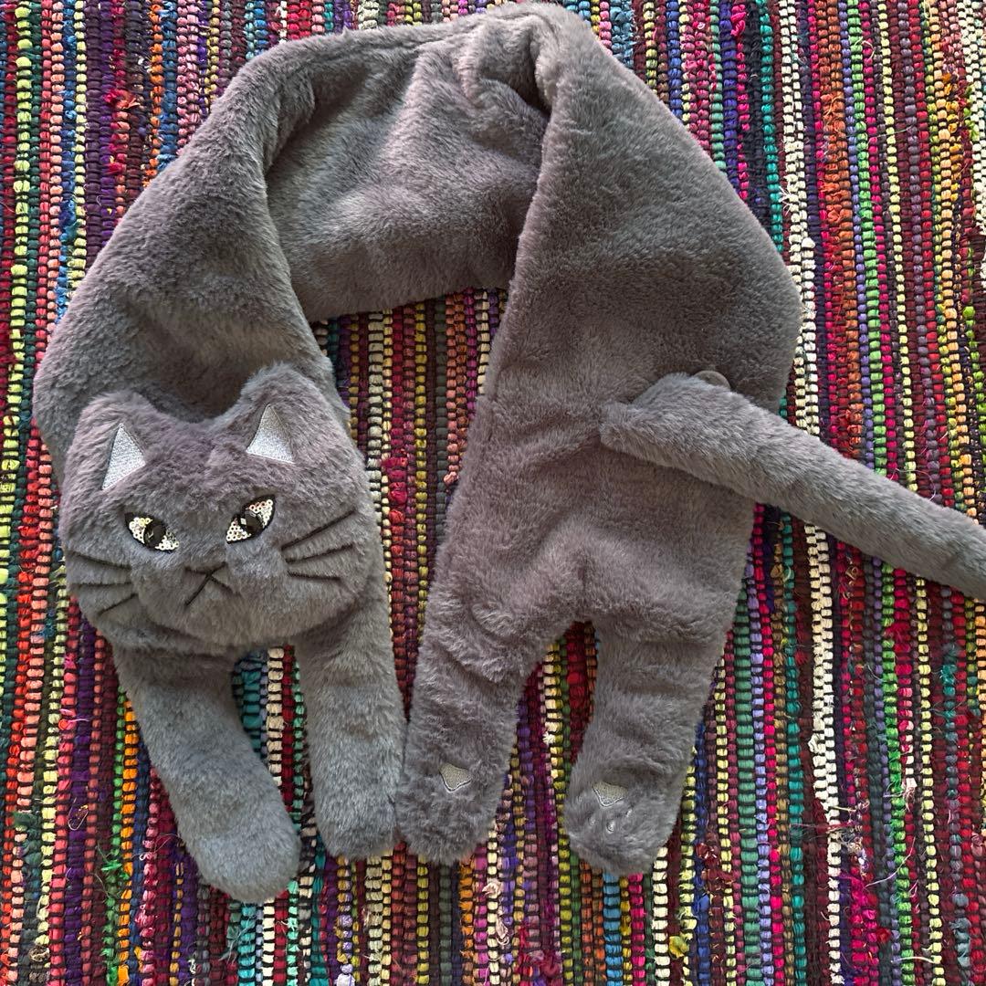 【美品★人気商品】mmts 猫ティペット 定価¥8,690 マフラーBEAMS