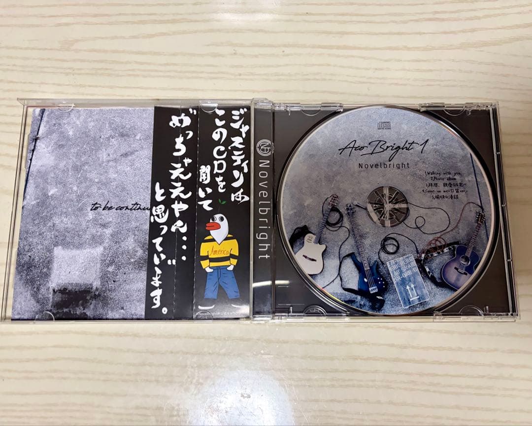 Novelbright AcoBright 1 全員直筆サイン入り