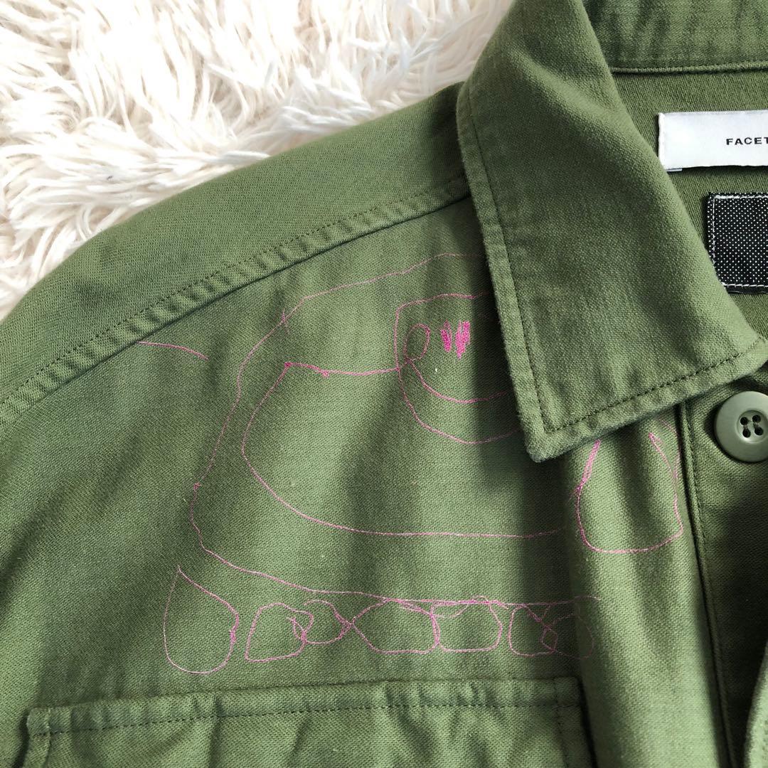 FACETASM　オーバーサイズ　ミリタリージャケット　ファセッタズム　オリーブ