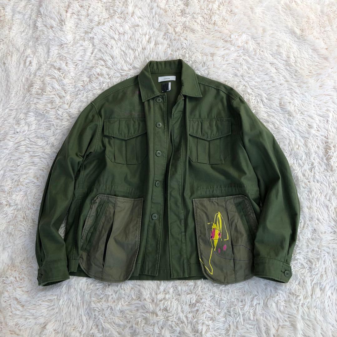 FACETASM　オーバーサイズ　ミリタリージャケット　ファセッタズム　オリーブ