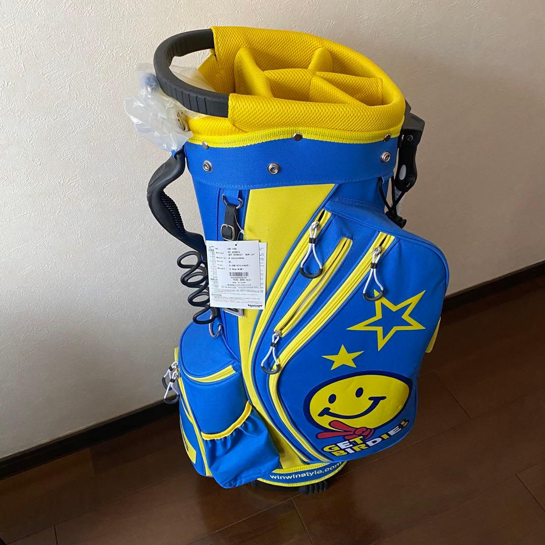 新品 未使用 スマイリーデザイン ゴルフバッグ