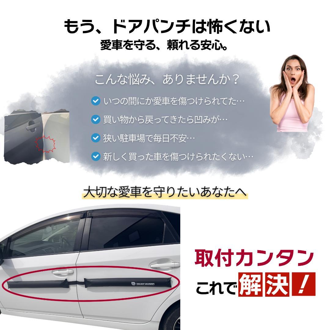 車のドア傷防止＆へこみ対策ドアパンチガード マグネット式 プロテクタ 左右セット