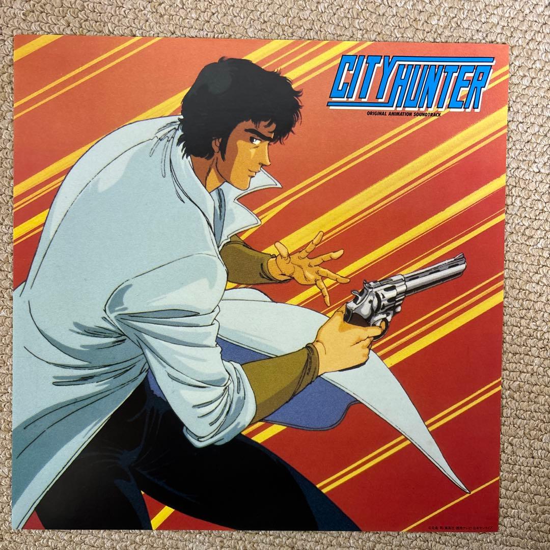 【レア】シティハンター サウンドトラック　レコード盤　美品　シール付き