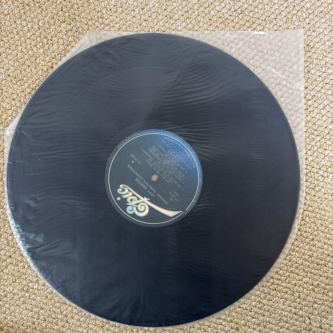 【レア】シティハンター サウンドトラック　レコード盤　美品　シール付き