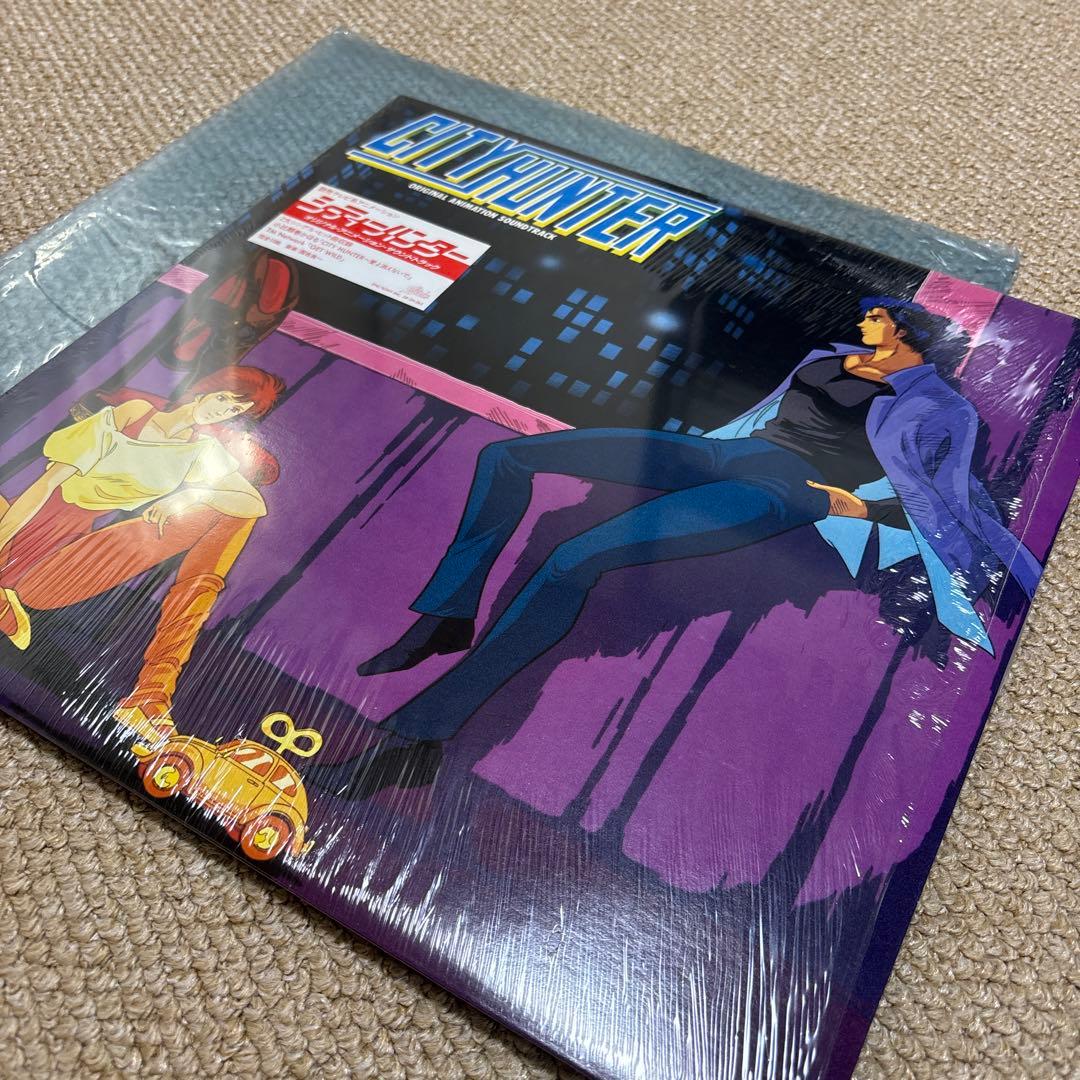 【レア】シティハンター サウンドトラック　レコード盤　美品　シール付き