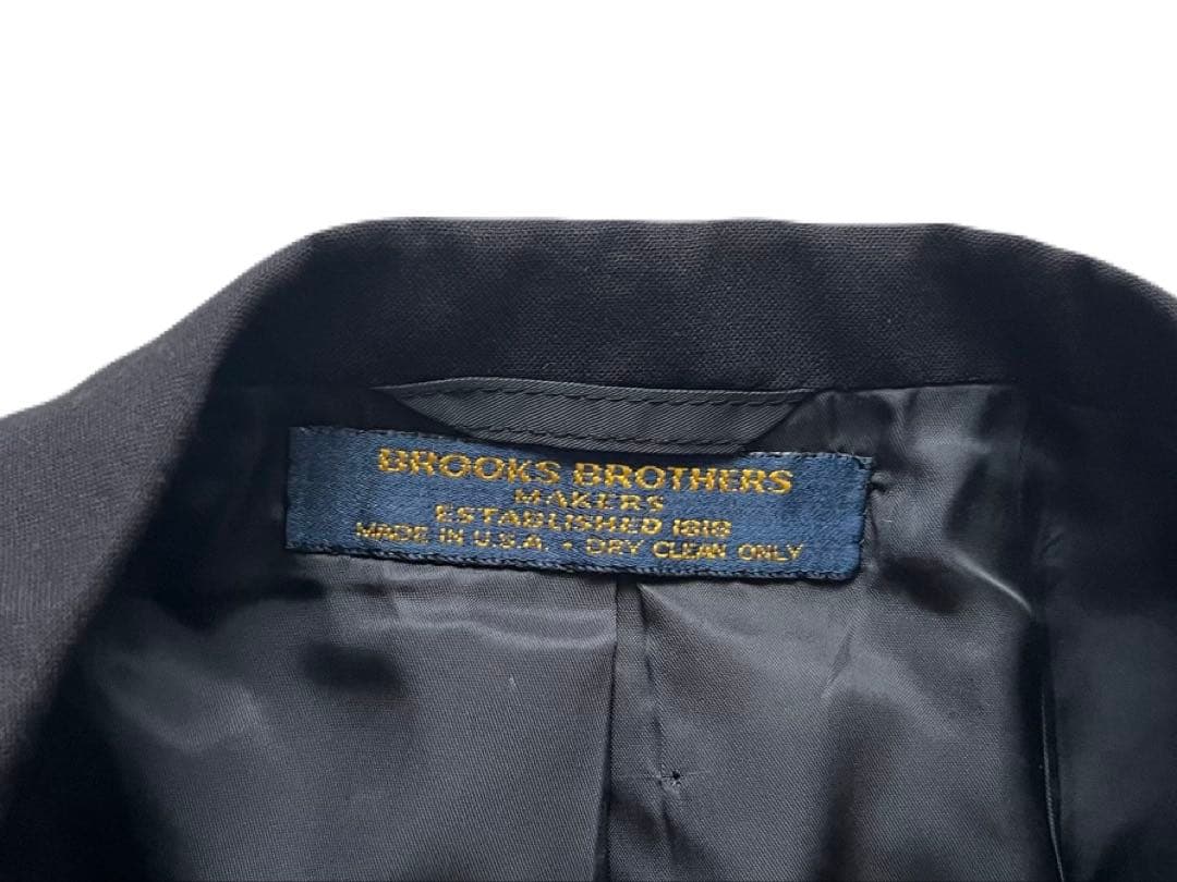 最高峰 USA製 ブルックスブラザーズ MAKERS ネイビー ブレザー 40R
