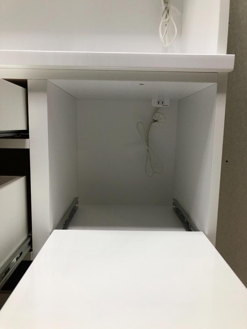 美品　ニトリ　エトナ・食器棚・キッチンボード　幅105cm　73027-3-00