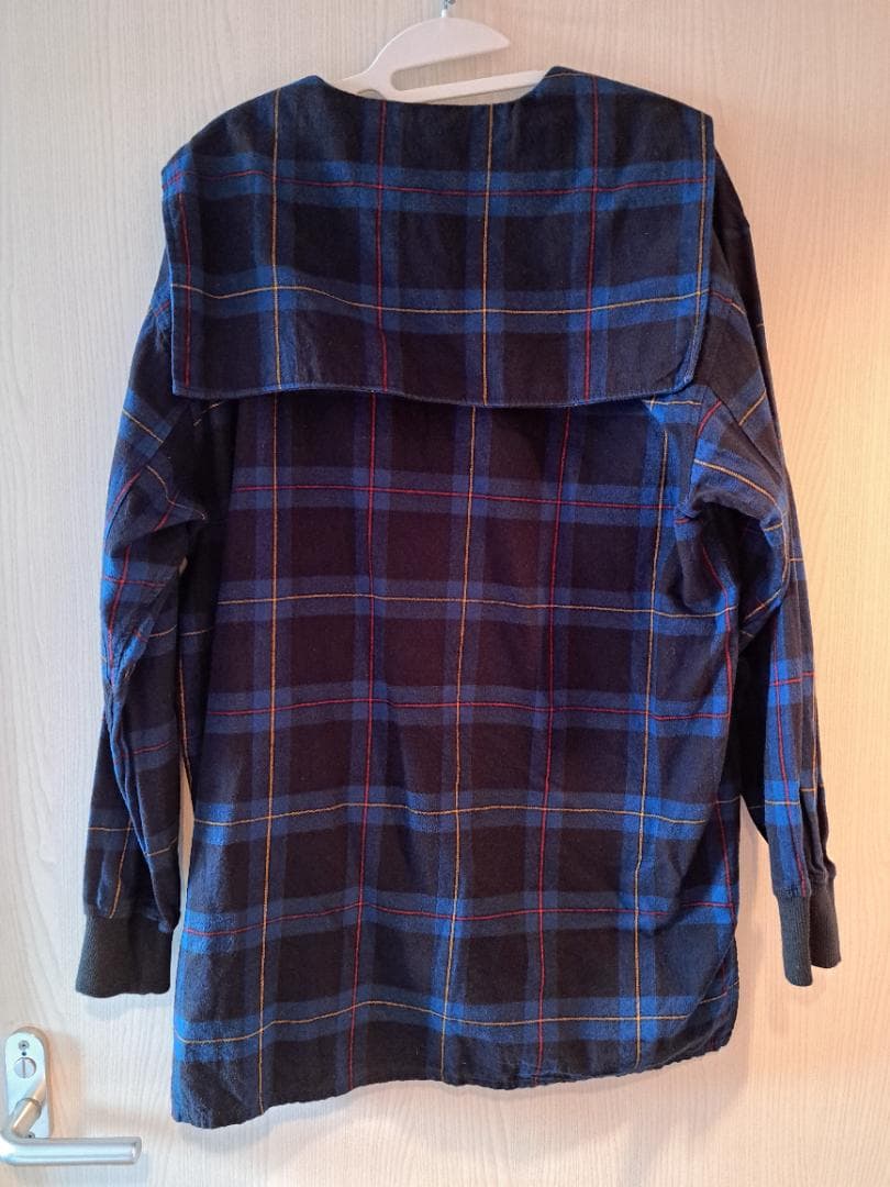 チェックセーラーセットアップブルーMILK BOYミルクボーイ