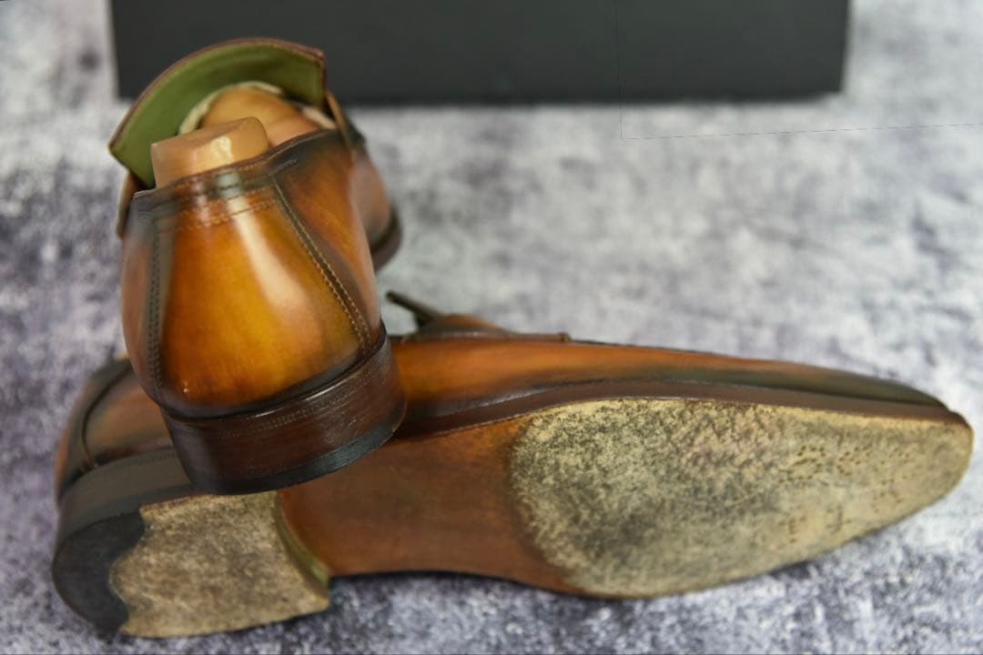 純正ツリー付　ベルルッティ　アンディ　サイズ7.5　ブラウンパティーヌ