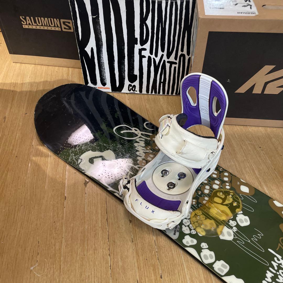 BURTON×FLUX　バートン　フラックス　バインディング付スノーボードセット