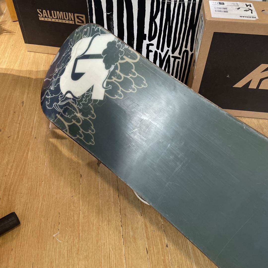 BURTON×FLUX　バートン　フラックス　バインディング付スノーボードセット