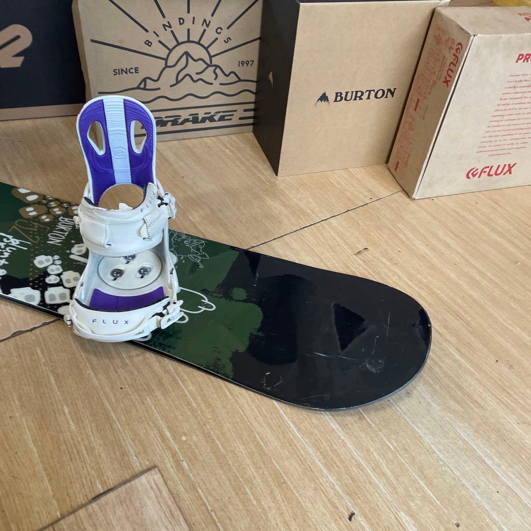 BURTON×FLUX　バートン　フラックス　バインディング付スノーボードセット