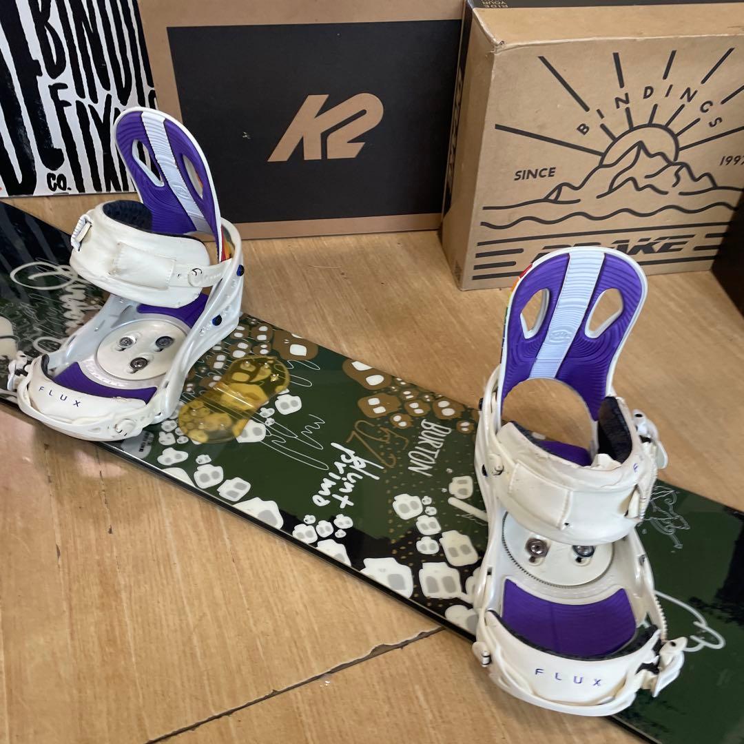 BURTON×FLUX　バートン　フラックス　バインディング付スノーボードセット
