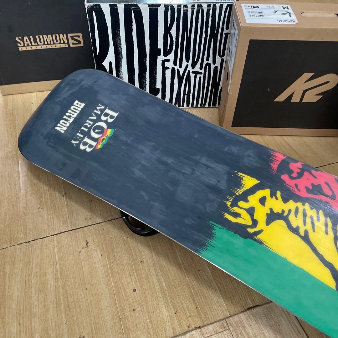 BURTON×SALOMON　バートン　スノーボード　サロモンバインディング付