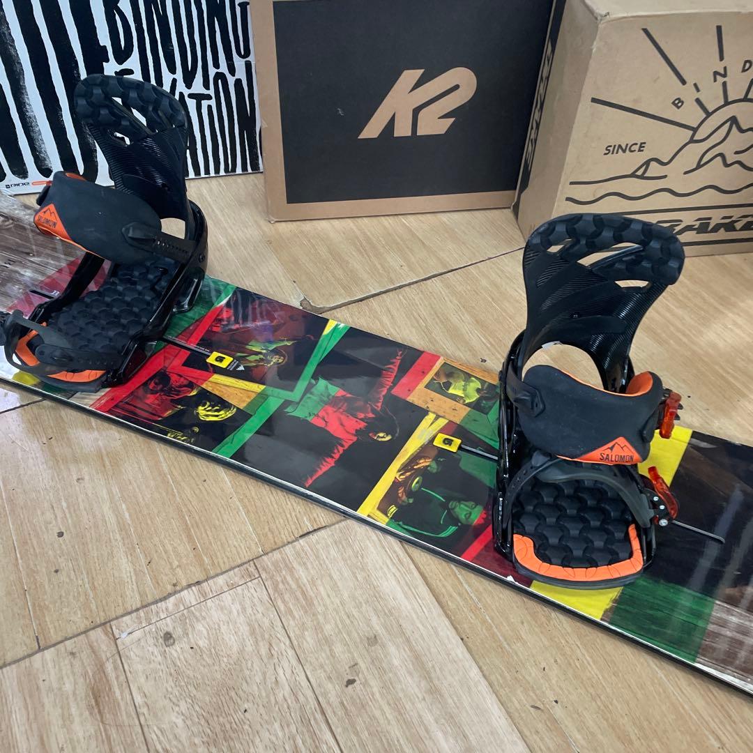 BURTON×SALOMON　バートン　スノーボード　サロモンバインディング付