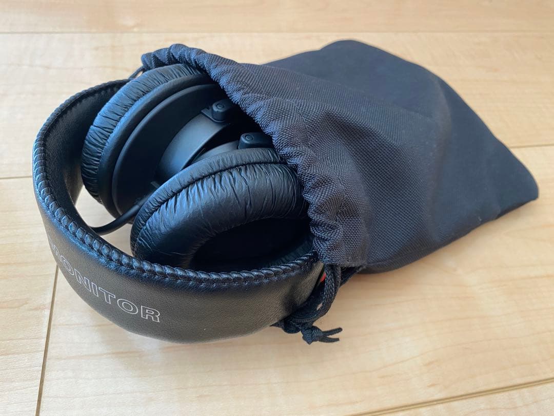 美品！SONY MDR7506定番スタジオモニターヘッドホン折りたたみ式青ラベル