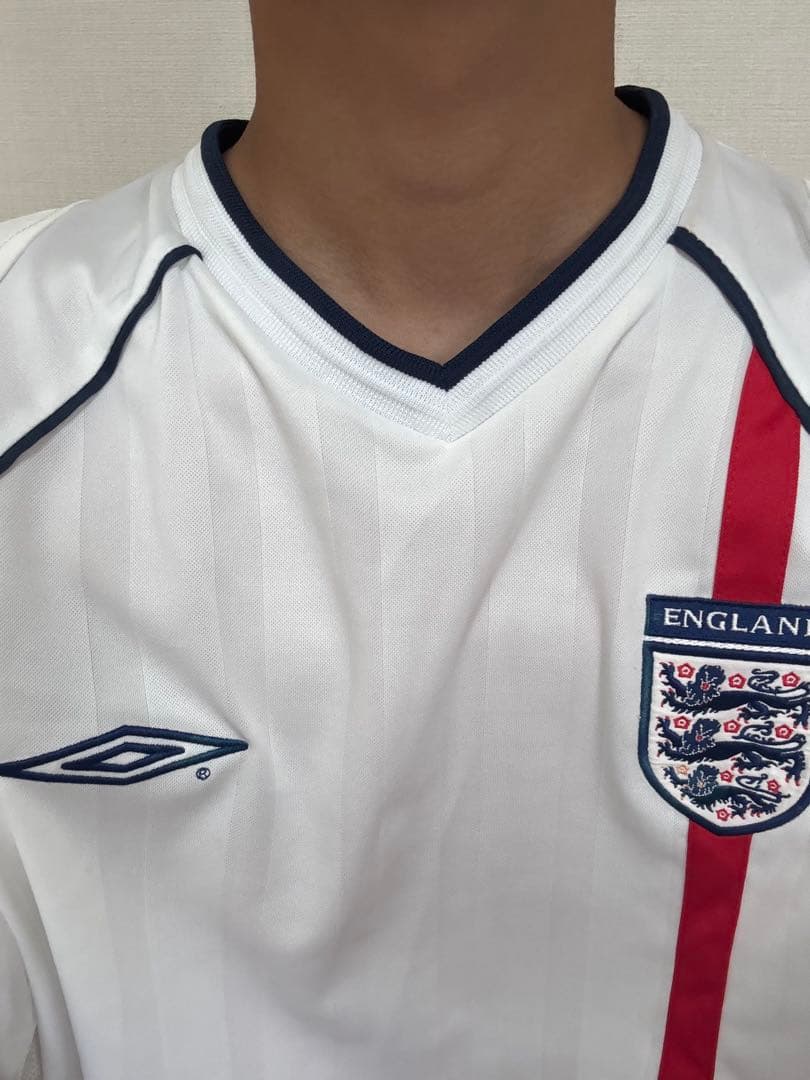 イングランド代表 2002年WC Authentic 背番号なしXL