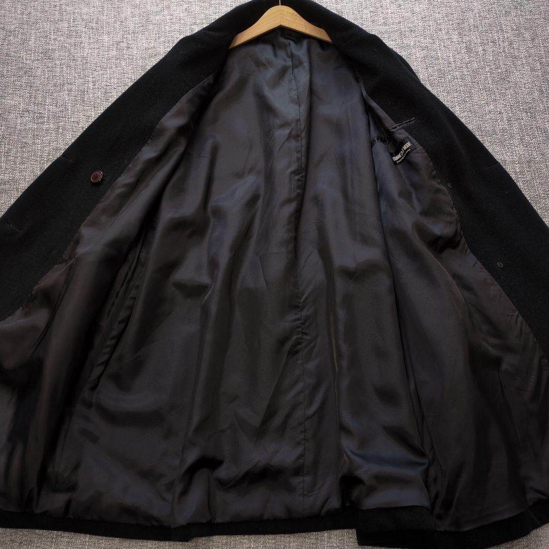 コムサデモード　アンゴラウール　ダブルブレストコート　ゆったり　ベルト付き