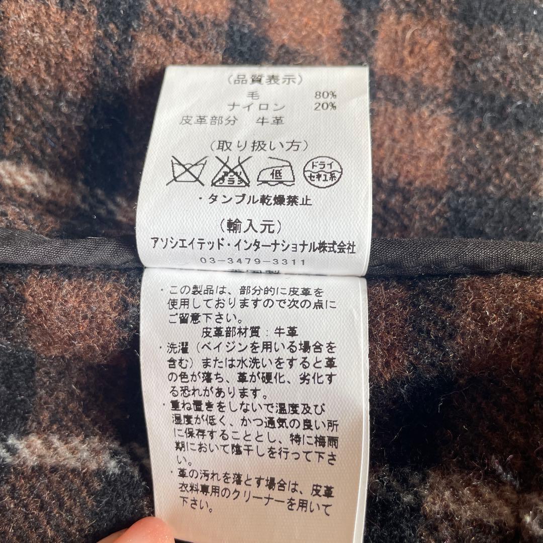 ★セール★Gloverall ダッフルコート L ウール 英国製 チェック裏地