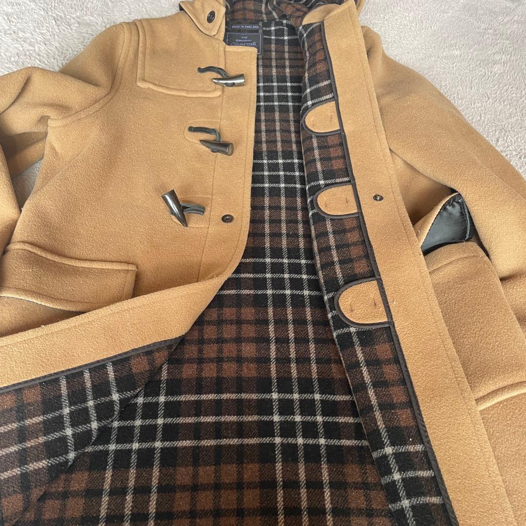 ★セール★Gloverall ダッフルコート L ウール 英国製 チェック裏地