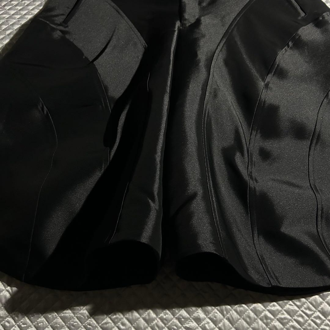 AD2024 25SS バミューダワイドショーツ 黒 ポリエステル